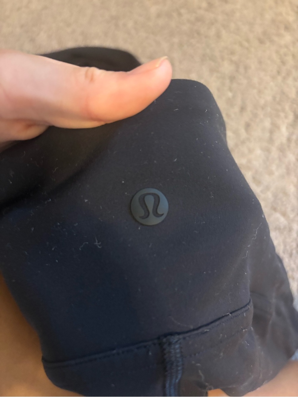 lululemon athletica Black Leggings with Matte Logo